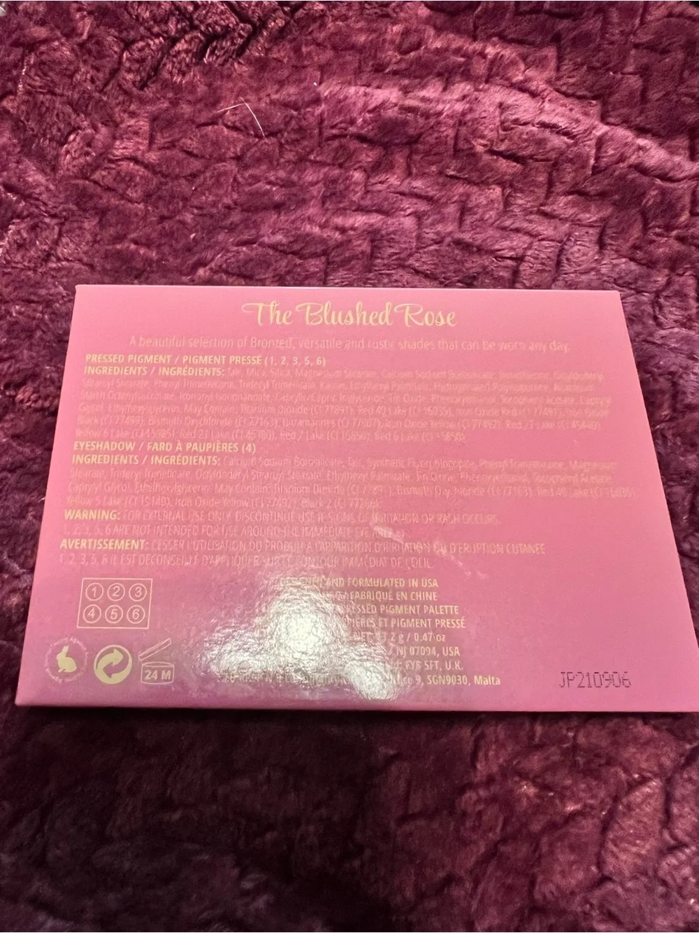 Juvia’s Place The Blushed Rose Palette